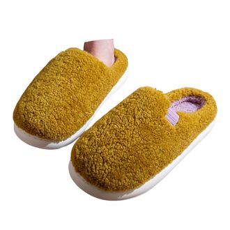 Generic Slippers for Women House Shoes Memory Foam Fuzzy Slipper Womens Slip On Bedroom Shoes Indoor Outdoor Plush Lined Winter Warm Platform Soft Anti-Slip F