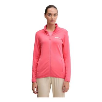 Jack Wolfskin Kolbenberg Full Zip Jas - Dames - Fleece jassen - Roze - S - Wol - Fitness