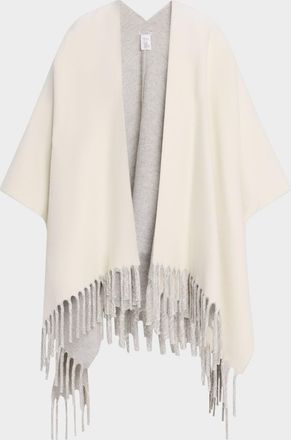 Brunello Cucinelli Reversible Cashmere Poncho