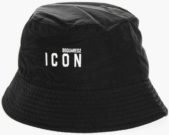 Dsquared2 ICON Nylon Bucket Hat with Contrasting Logo size S