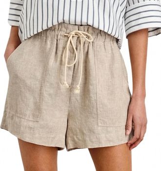Rails Womens Foster Short In Heathered Flax