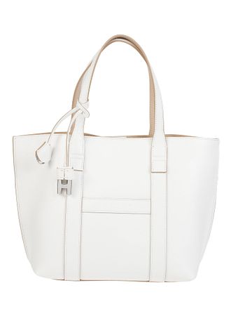 Hogan Small Script Structured Calf Leather Tote Bag