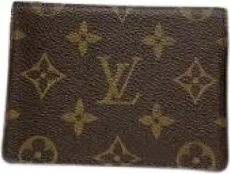 Louis Vuitton Pre-owned Wallets, female, Brown, Size: ONE SIZE Pre-owned Leather Wallet