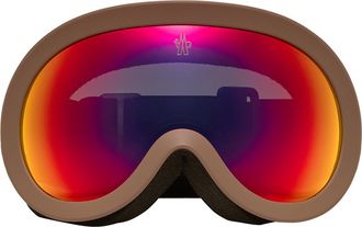 Moncler Moncler Snow Goggles, Unisex, Brown, Size: One Size