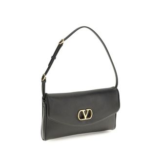 Valentino Garavani Womens Brown Calf Leather Bos Taurus Shoulder Bag