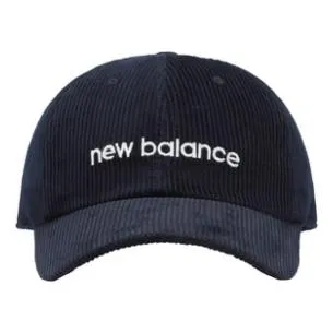 New Balance Wordmark Logo Corduroy Cap Navy JACL1720PGM