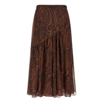 Etro Dames, Rokken, Veelkleurig, Maat: 2XS Zijde