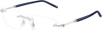 Montblanc Optical Frame - Heren - Brillen - Grijs - 54 MM - Accessoires