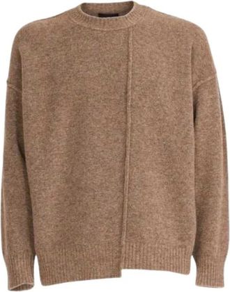 Isabel Benenato Uk 05 30 Ronde hals Trui - Heren - Ronde hals truien - Beige - S - Wol - Truien & Vesten