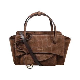Hidesins Flap S Suede Cocco - - Bags - Donna - Marrone - ONE SIZE