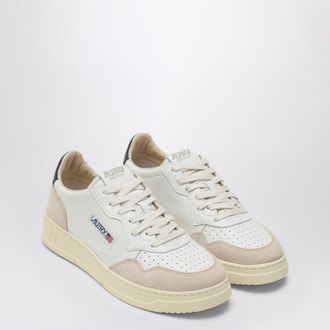 Autry Medalist White/Blue Leather Trainer