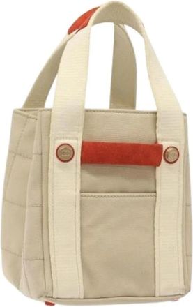 Chanel Pre-owned Canvas Tote Bag - Dames - Vintage Shopper - Beige - ONE Size - Vintage