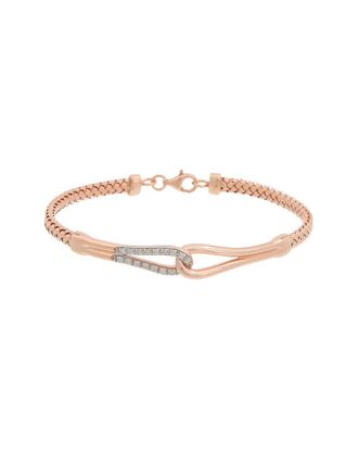 Meshmerise 18K Gold 0.12 Ct. Tw. Diamond Bracelet