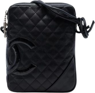 Chanel Pre-owned Cross Body Bags, female, Black, Size: ONE SIZE Pre-owned Cambon Ligne Crossbody