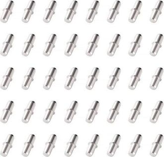 OEM 40 Clavos Y Soportes Para Estantes De 20 X 6 Mm, Aptos Para Armarios De Cocina Y Estanter&iacute;as