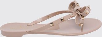 Valentino Garavani Sandali infradito Rockstud in gomma con borchie e fiocco