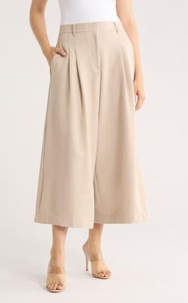 Max Studio Pleated Culottes in Pumice at Nordstrom Rack, Size X-Small