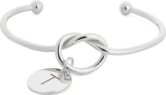 Meshmerise Love Knot Initial Bracelet in White-T at Nordstrom Rack