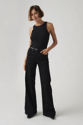 Levi's Vaqueros 318 Shaping Wide Leg - Mujer - 25X30 - Negro / Soft Black