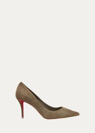 Christian Louboutin 80mm Miss Z Suede Pumps