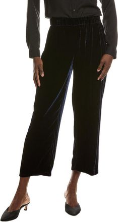 Eileen Fisher Petite Velvet Silk-Blend Ankle Pant