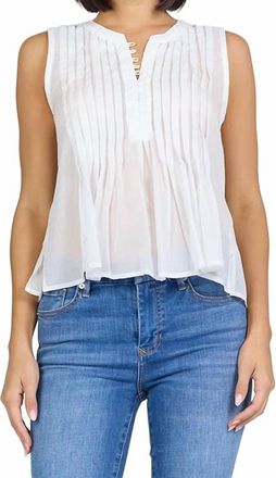 Dear John Denim Myron Button Up Top In White