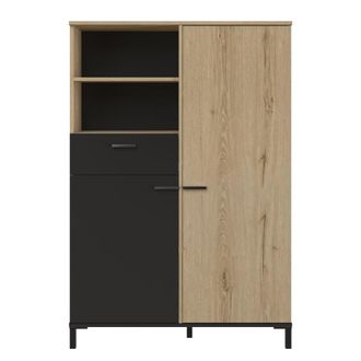 Gami Ordenamiento alto 1 caj&oacute;n y 2 puertas h150 cm - trust - marr&oacute;n
