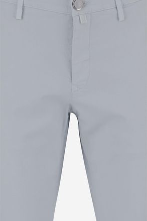 Jacob Cohen Mens Trousers Stretch Cotton Blend Light Blue