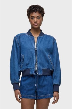 Hudson Denim Bomber Jacket in Lottery at Nordstrom, Size X-Large