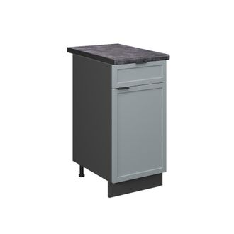 Vicco Mueble Bajo De Cocina Fame-line, Azul Claro-gris, 40 Cm, Et Antracita
