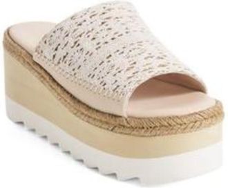 Free People Santorini Sandals Womens Ivory Leather Espadrille VER355
