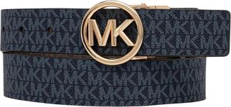 Michael Kors Cintur&oacute;n con Hebilla y Charm de Logo - Accessories - Mujer - Azul - S