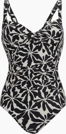 Regatta Womens Regatta Womens/Ladies Sakari Abstract Floral Tummy Control One Piece Swimsuit - Cream - Size: 20 uk