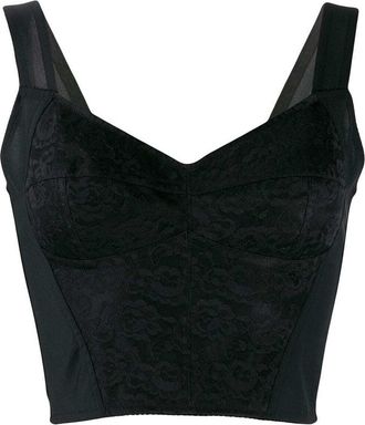 Dolce & Gabbana Bustier jacquard top