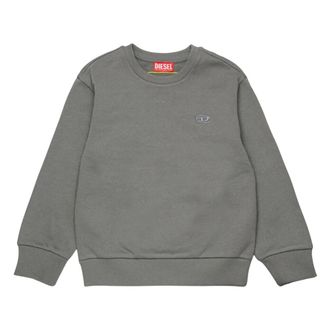 Diesel Oval D Logo Sweatshirt - male - Diesel - Kids Sweatshirts - Gray - 6 Y - Kids