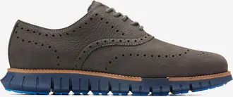 Cole Haan Mens Zer&oslash;grand Remastered Wingtip Oxford Shoes - Grey Size 10.5