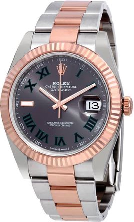 Rolex Datejust 41 Slate Dial Mens Steel and 18kt Everose Gold Oyster Watch 126331GYRO