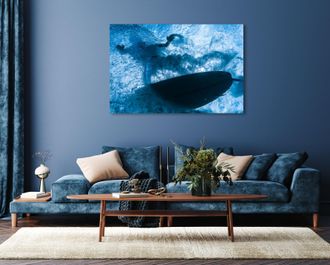 Queence Acrylglasbild »Erin« Foto Meer Meer Bilder Spanien Sport Strand 1 Stk. tlg. Fine Art-Print in Galeriequalität