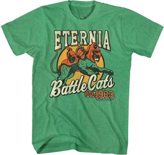 American Classics Masters of The Universe TV Series Eternia Battle Cats Est 1983 Adult T-Shirt Tee - green - Medium