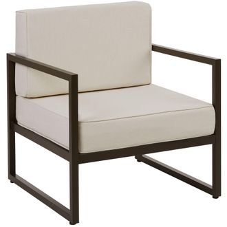TecTake Garden Chair Comosa in Brown | Size: 1 Seater