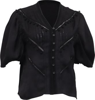 Iro Iro Poyra Blouse in Black Viscose