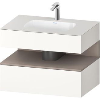 Duravit Qatego Lavabo Encastrado Con Base De Lavabo Consola, - Duravit