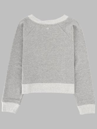 Victoria Beckham Printed Cotton-Modal Sweatshirt - Gray