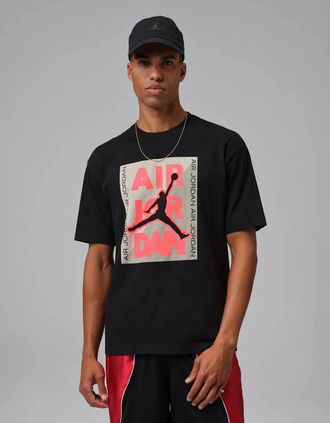 Nike Mens Nike Jordan Graphic T-Shirt Black - Size: 40