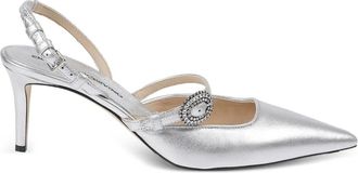 Ermanno Scervino Pumps con cinturino posteriore - Argento