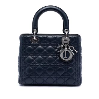 Dior Pre-owned Dior Medium Lambskin Cannage Lady Dior Ladies 02-MA-0140