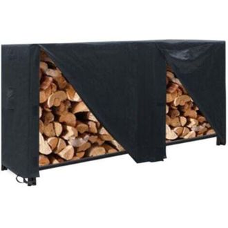 OEM Estante Para Le&ntilde;a De 96x24x42 Pulgadas, Cubierta Antipolvo Para Chimenea Exterior De Gran Capacidad, Impermeable 210d