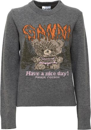 Ganni Paloma - Knitwear - Mujer - Gris - XS
