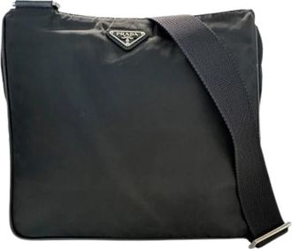 Prada Pre-owned Vintage Schoudertas - Heren - Vintage Schoudertas - Zwart - ONE Size - Nylon - Vintage