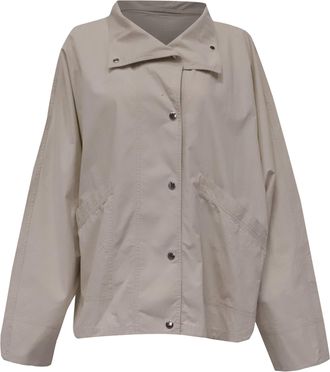 Toteme Summer Parachute Jacket in Ivory Cotton